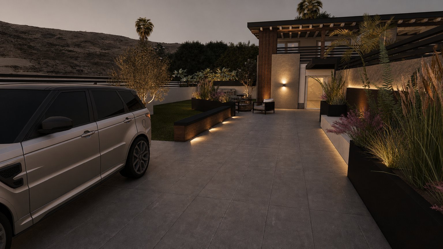 Soggiorno render interno